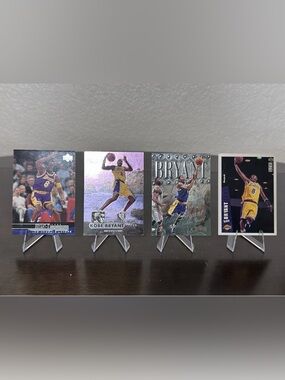 4 Rare Kobe Bryant Collectible Basketball Trading Cards
